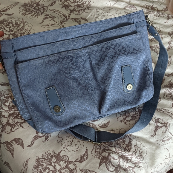 COACH Baby Blue Laptop or Baby Bag - Picture 5 of 9